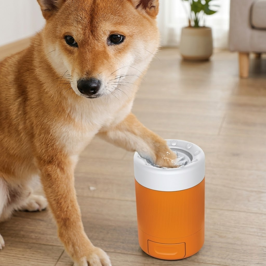 Semi-Automatic Pet Paw Cleaning Cup