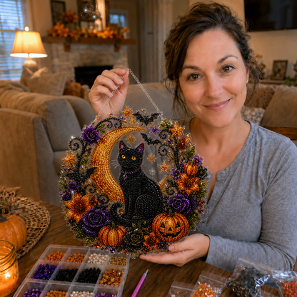 ✨🎃Halloween Pearl Art Hanging Ornament Kit-Create Your Own Magical Halloween Decoration ✨👻