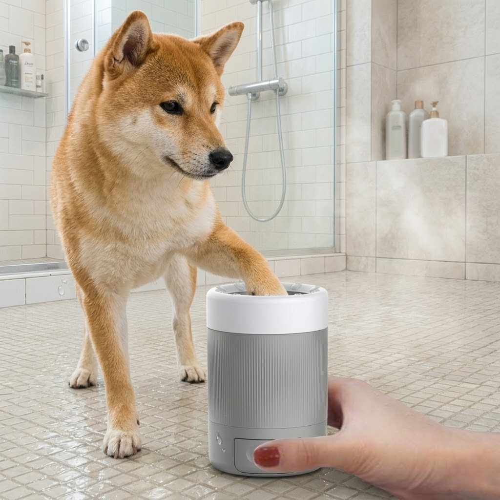 Semi-Automatic Pet Paw Cleaning Cup