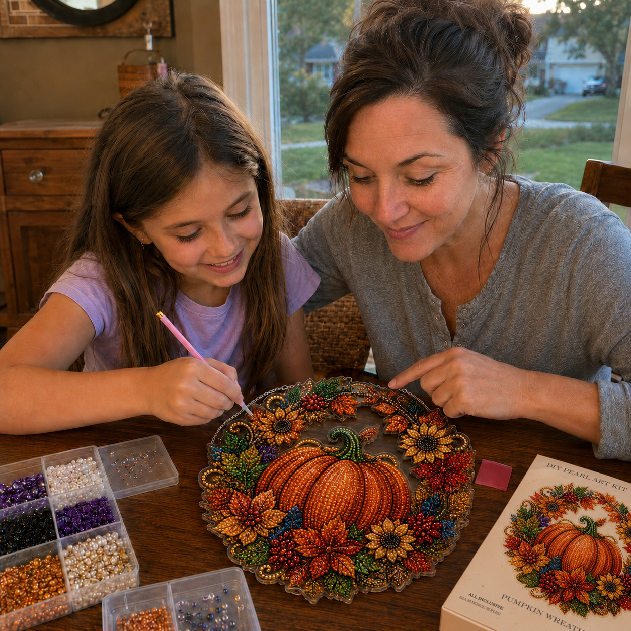 ✨🎃Halloween Pearl Art Hanging Ornament Kit-Create Your Own Magical Halloween Decoration ✨👻