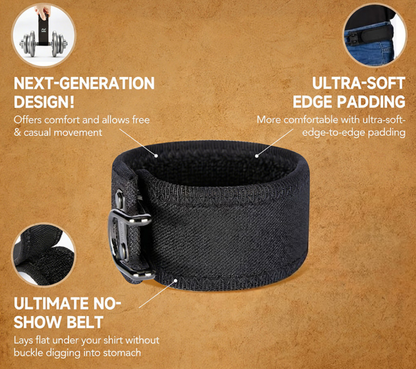 ✨Metal Hook Tactical Elastic Belt No Buckle Invisible Design | Soft Adjustable Side Tactical Belt