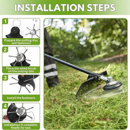 String Trimmer Replacement Head – No-Tool Quick-Change, Tangle-Free Design & Universal Compatibility