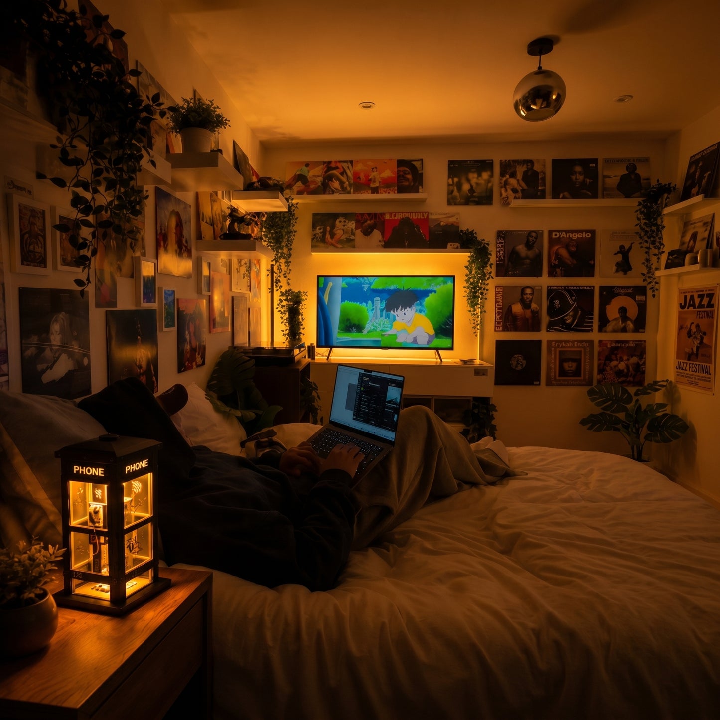 Turn Any Desk Into a Tiny Midnight Street Scene