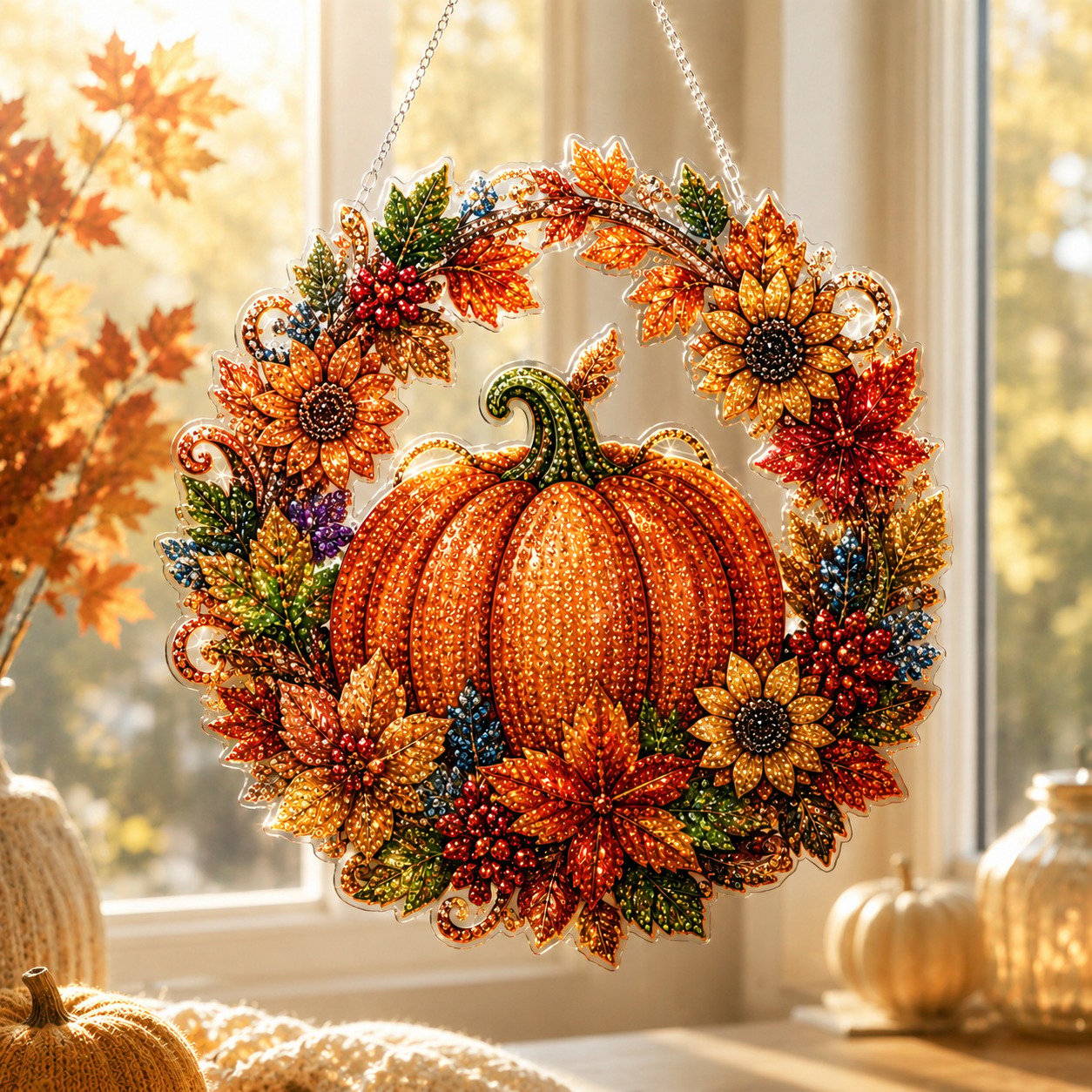✨🎃Halloween Pearl Art Hanging Ornament Kit-Create Your Own Magical Halloween Decoration ✨👻