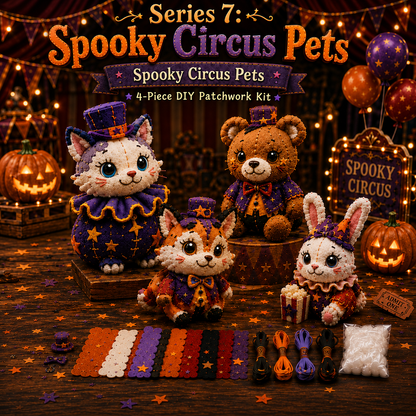 Halloween Friends 4 Piece DIY Patchwork Kit Collection 🎃🧵