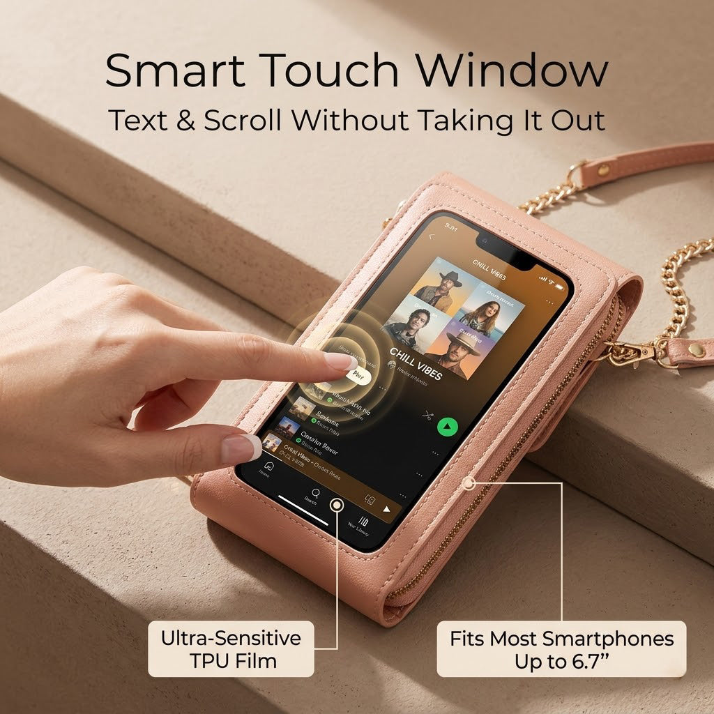 Touchscreen Crossbody Phone Wallet