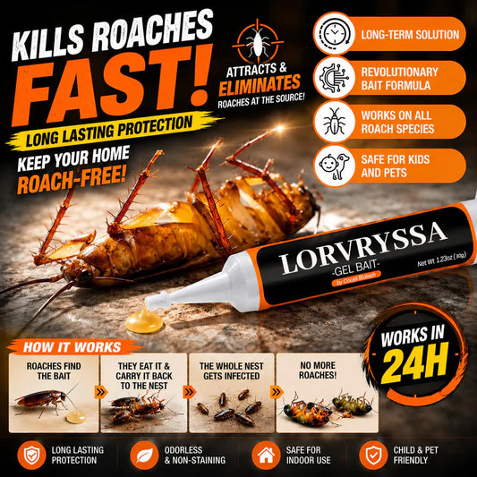 LORVRYSSA Cockroach Gel Bait | Whole-Home Eradication 🛡️