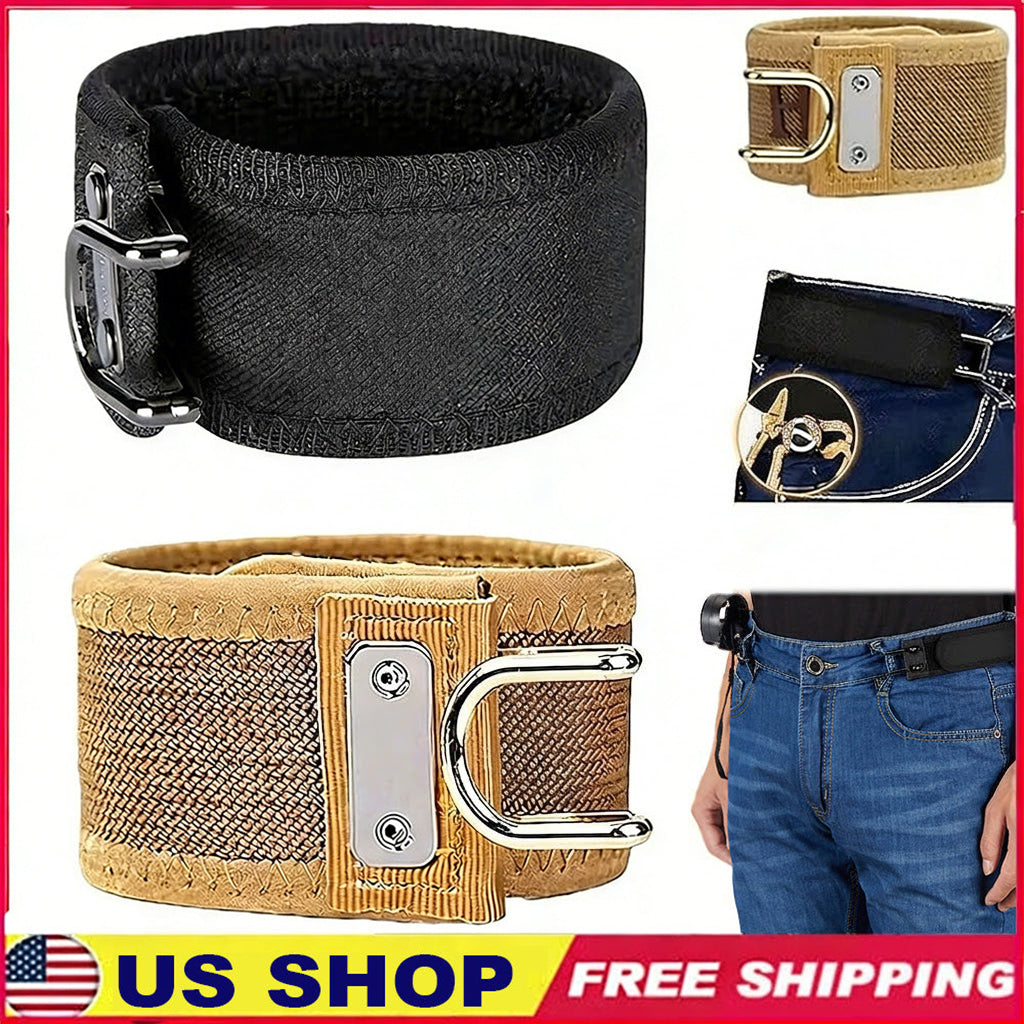 ✨Metal Hook Tactical Elastic Belt No Buckle Invisible Design | Soft Adjustable Side Tactical Belt