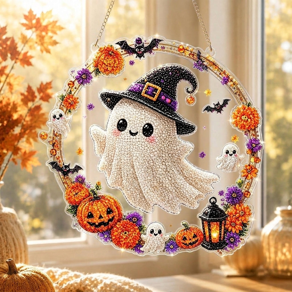 ✨🎃Halloween Pearl Art Hanging Ornament Kit-Create Your Own Magical Halloween Decoration ✨👻