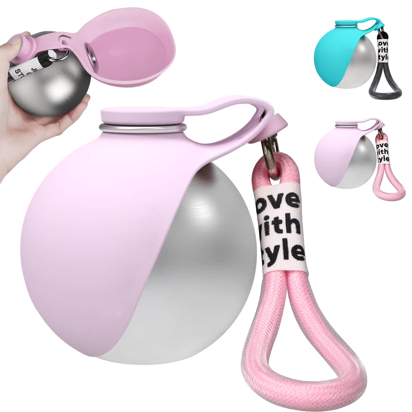 2-in-1 Portable Dog Water Bottle