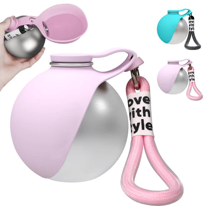 2-in-1 Portable Dog Water Bottle