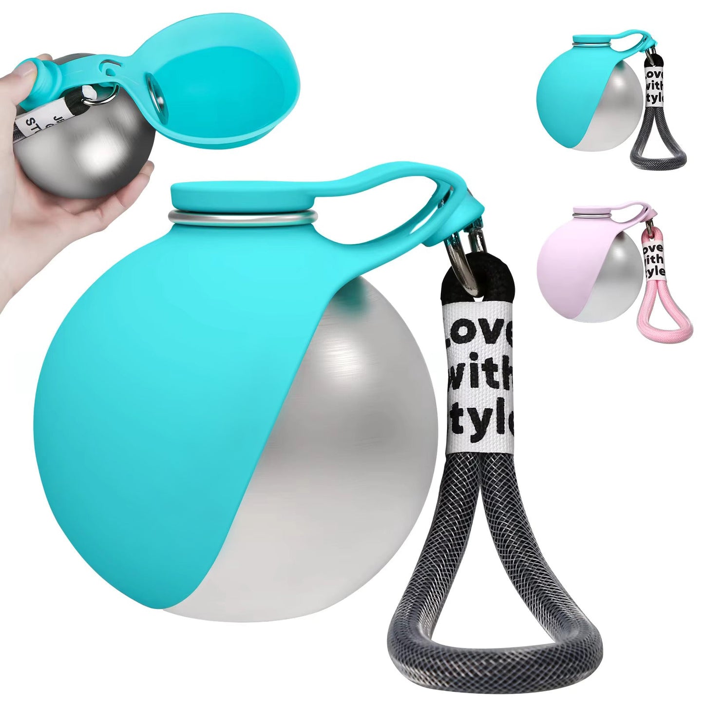 2-in-1 Portable Dog Water Bottle