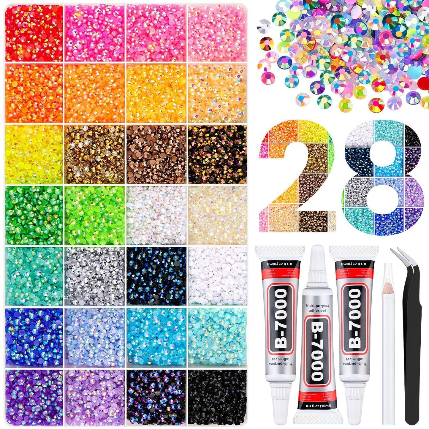 💎Two hours away from the screen- DIY Crystal Bedazzle Rhinestone Art Kit
