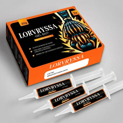 LORVRYSSA Cockroach Gel Bait | Whole-Home Eradication 🛡️
