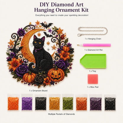 ✨🎃Halloween Pearl Art Hanging Ornament Kit-Create Your Own Magical Halloween Decoration ✨👻