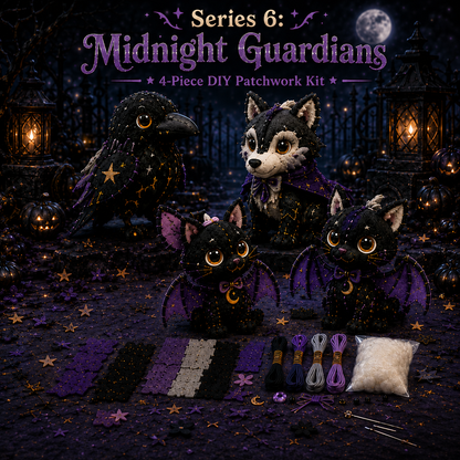 Halloween Friends 4 Piece DIY Patchwork Kit Collection 🎃🧵