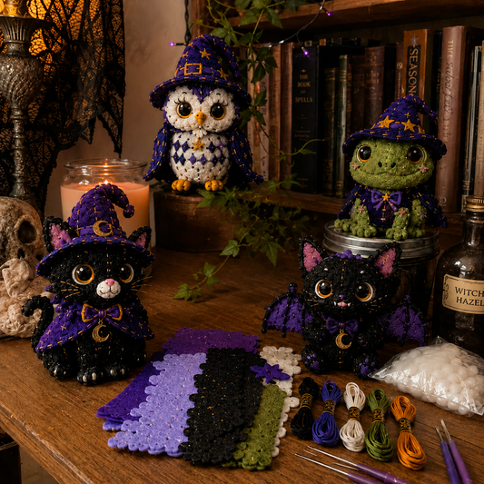 Halloween Friends 4 Piece DIY Patchwork Kit Collection 🎃🧵