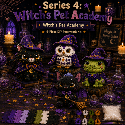Halloween Friends 4 Piece DIY Patchwork Kit Collection 🎃🧵