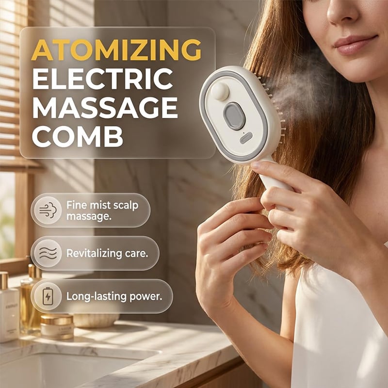 Multi-Function Massage Mist Comb