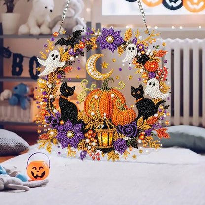 ✨🎃Halloween Pearl Art Hanging Ornament Kit-Create Your Own Magical Halloween Decoration ✨👻