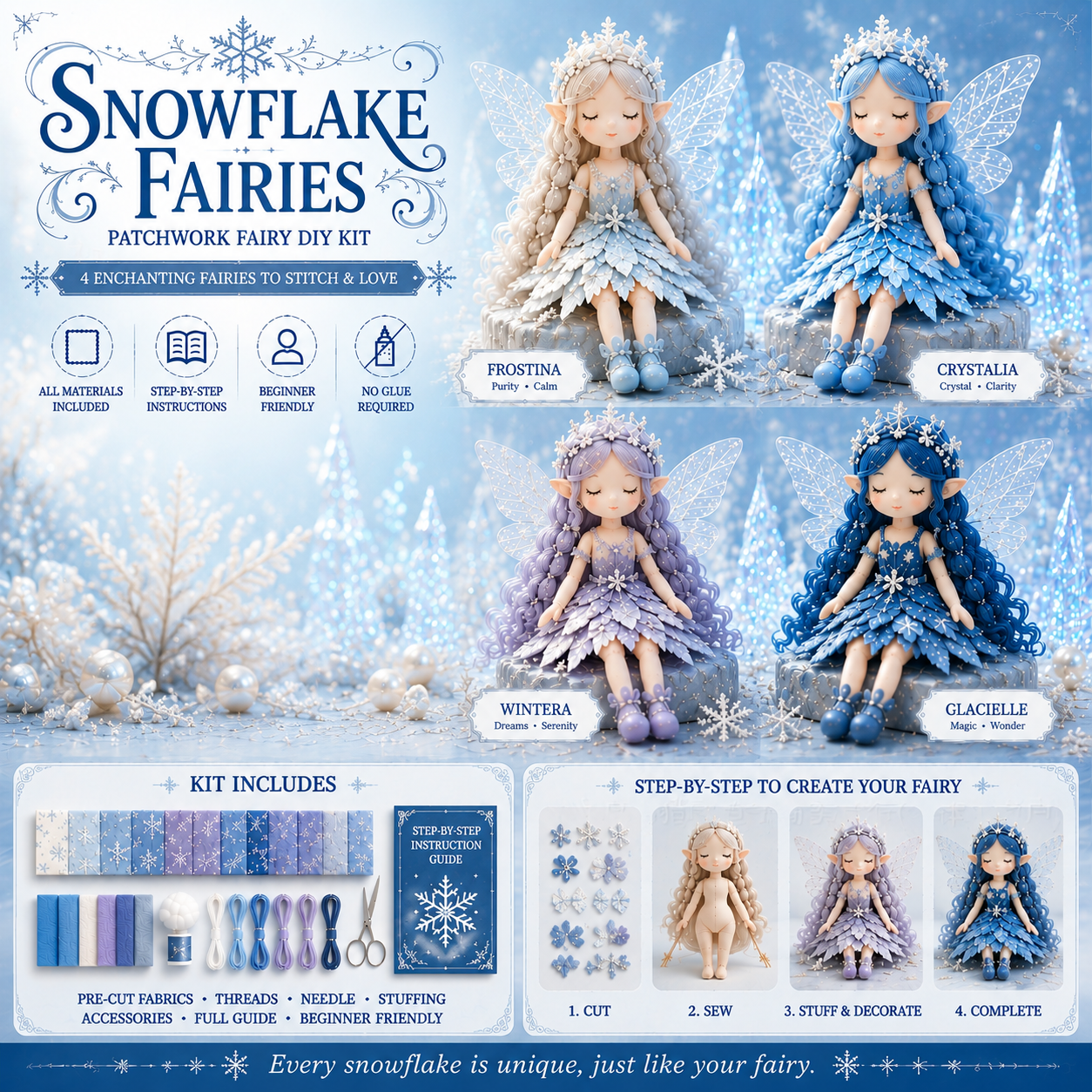 🔥Fairy Patchwork DIY Collection