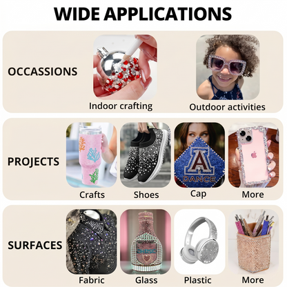 💎Two hours away from the screen- DIY Crystal Bedazzle Rhinestone Art Kit