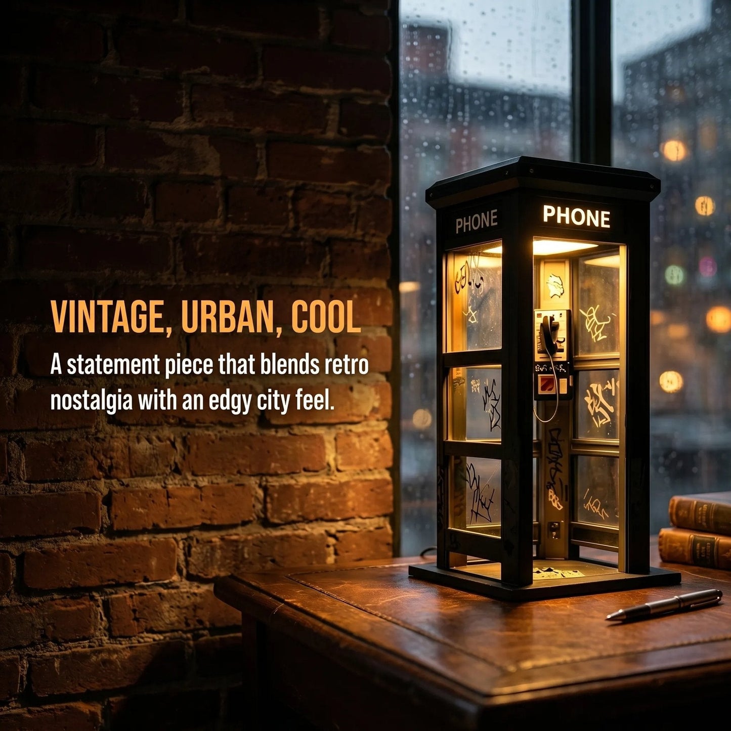 Turn Any Desk Into a Tiny Midnight Street Scene