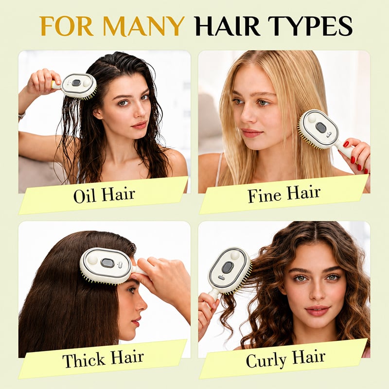 Multi-Function Massage Mist Comb