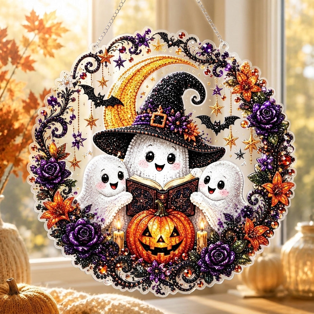 ✨🎃Halloween Pearl Art Hanging Ornament Kit-Create Your Own Magical Halloween Decoration ✨👻