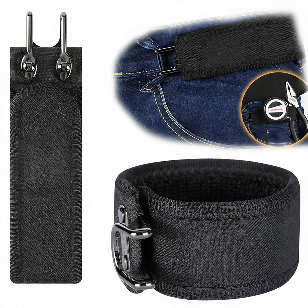 ✨Metal Hook Tactical Elastic Belt No Buckle Invisible Design | Soft Adjustable Side Tactical Belt