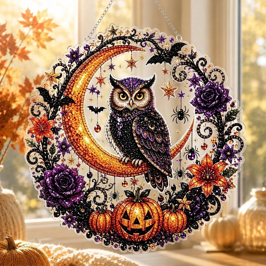 ✨🎃Halloween Pearl Art Hanging Ornament Kit-Create Your Own Magical Halloween Decoration ✨👻