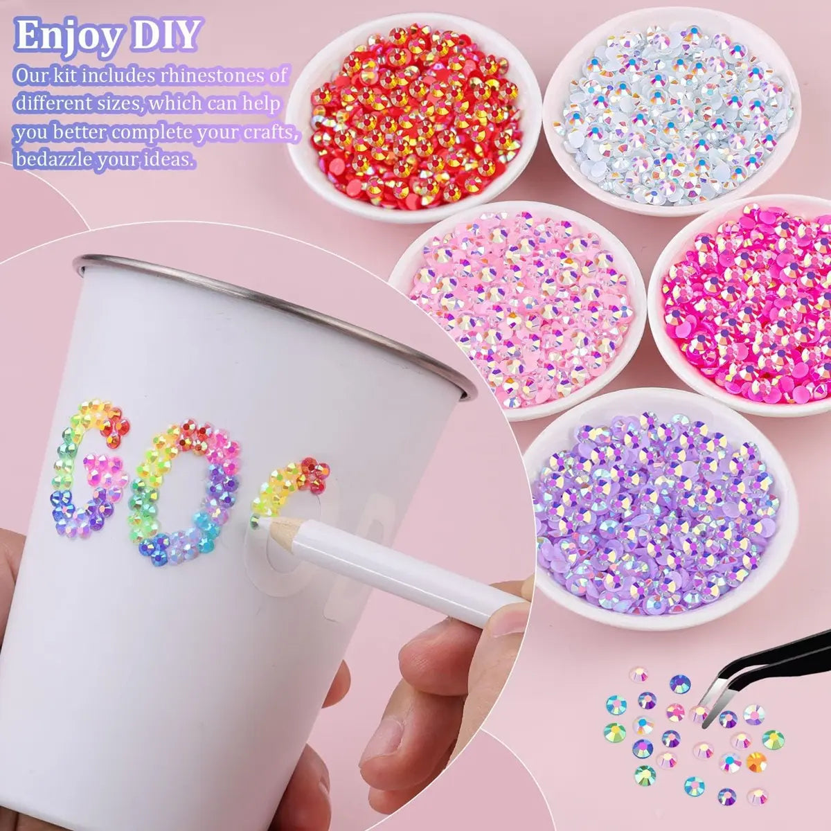💎Two hours away from the screen- DIY Crystal Bedazzle Rhinestone Art Kit