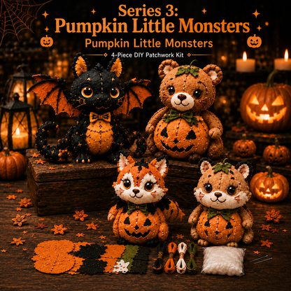 Halloween Friends 4 Piece DIY Patchwork Kit Collection 🎃🧵