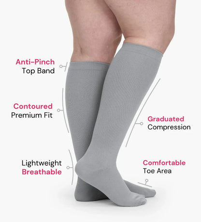 LBMLBM™ Compression Socks - Designed for wide calves, long shifts, travel, and everyday comfort