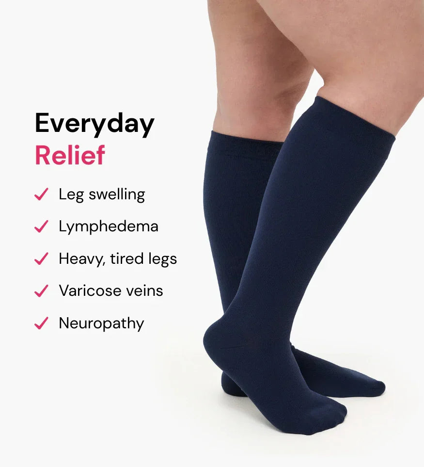 LBMLBM™ Compression Socks - Designed for wide calves, long shifts, travel, and everyday comfort