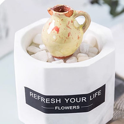 🌺Handcrafted Mini Ceramic Vase Magnet – Tiny Blooms for flower-Loving Homes