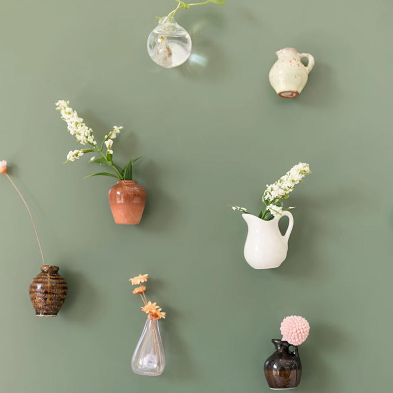 🌺Handcrafted Mini Ceramic Vase Magnet – Tiny Blooms for flower-Loving Homes